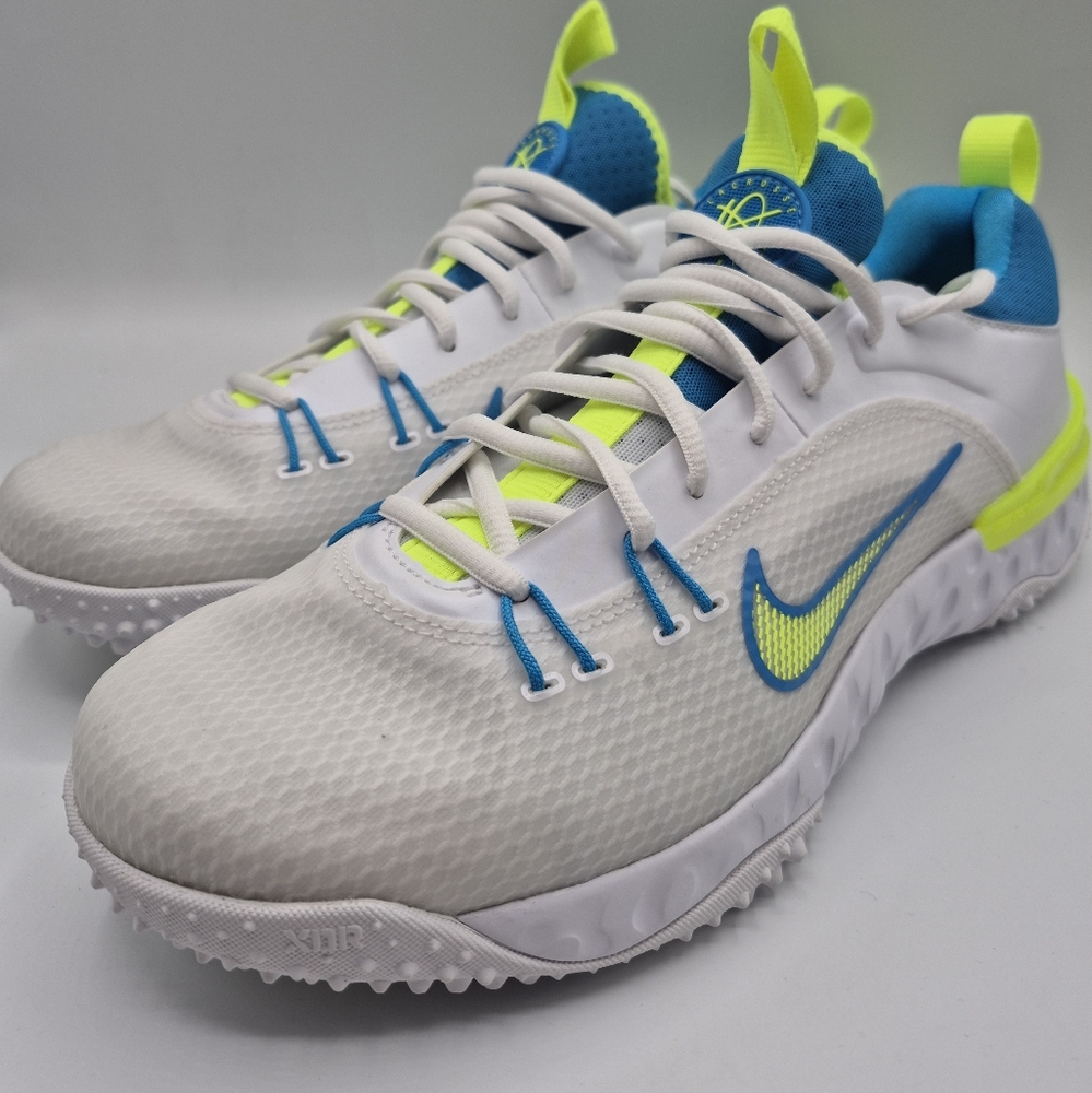 Nike Huarache 9 Elite TF LAX Lacrosse Shoes Turf Cleats FV6148-100 Mens Size 9